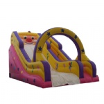 balloon and star inflatable slide