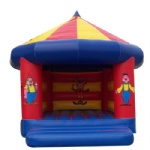acrobatics show inflatable house