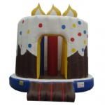 happy birthday cake inflatable moonwalk