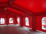 red carpas hinchables UV resistand, flame-retardant inflatable tent with CE, RoHs PVC Tarpaulin