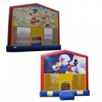 Micky and minnie bounce castle