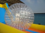 inflatable zorb ball ramp game