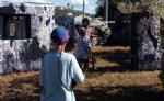 inflatable wall for inflatable paintball games