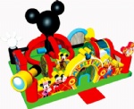 Disney mickey park trottie inflatable playground for small kids