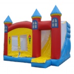 red inflatable castles bouncer