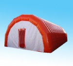 Durable portable inflatable medical tent for emergency use