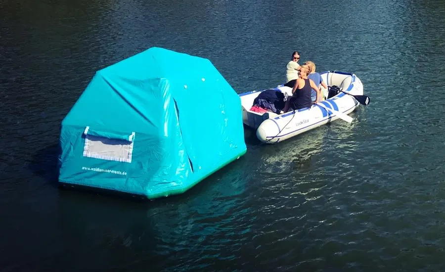 INFLATABLE FLOATING TENT