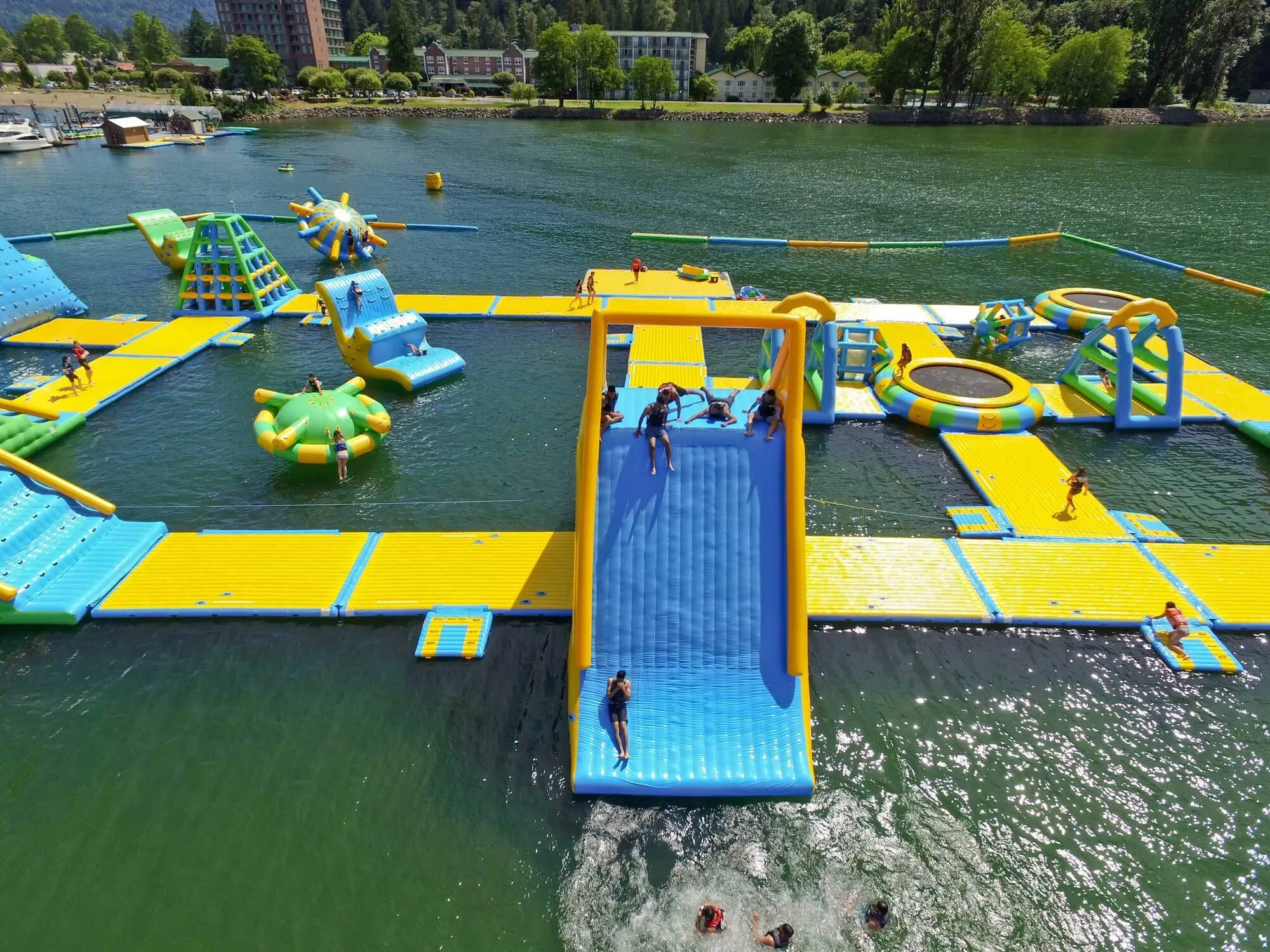 Adult Aquapark Slide Floating Inflatable Water Park