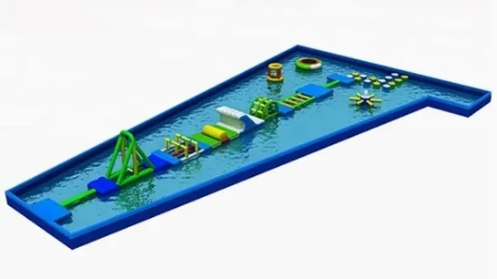 Adults Floating Inflatable Pool Obstacle Course for Water
