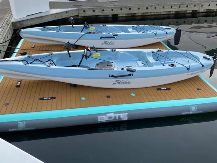 Floating inflatable blow up dock platform combo sea pool