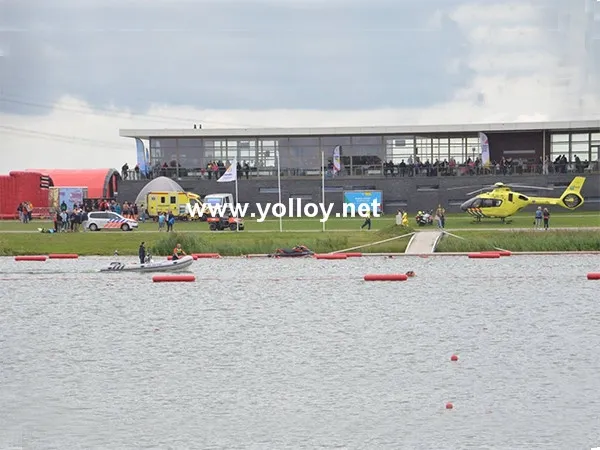 Inflatable Water Obstacle Course Challenge For Train  Swimming