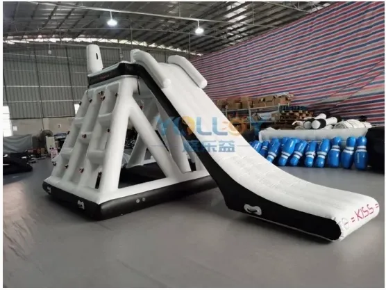 Inflatable Jungle Joe Ladder Climbing Wall And Water Slide