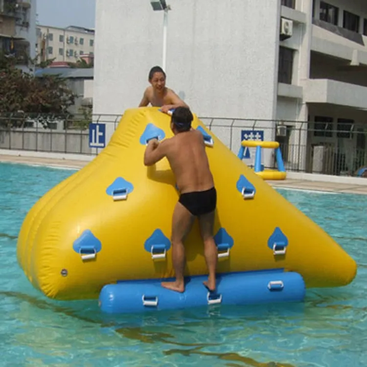 Summer Inflatable Floating Iceberg Climbing Slide Ocean (2)