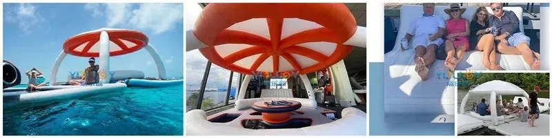 Swimming Inflatable Island Party Dock Swim Platform For Yacht (8)