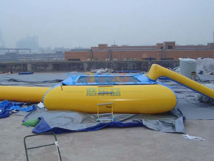 Water Sports Inflatable Floating Bungee Playground Trampoline Park Slide Kids